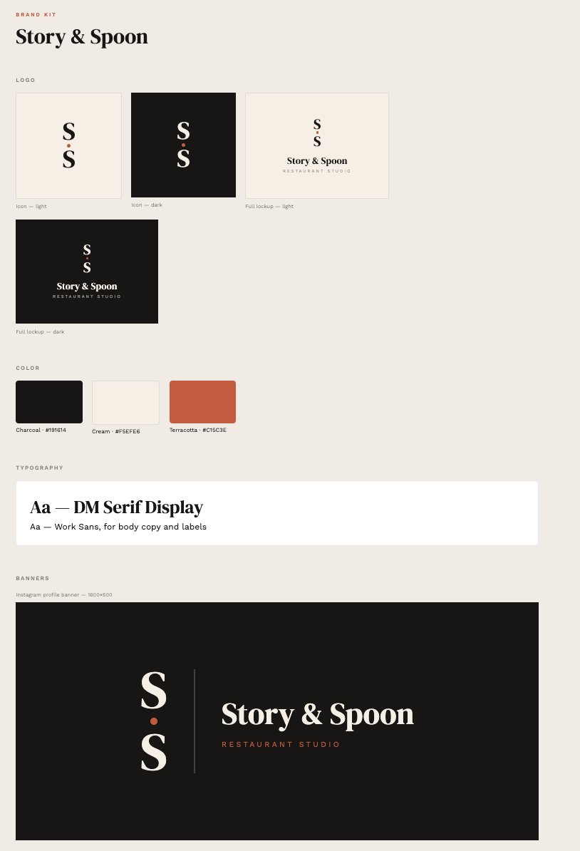 Story & Spoon brand kit